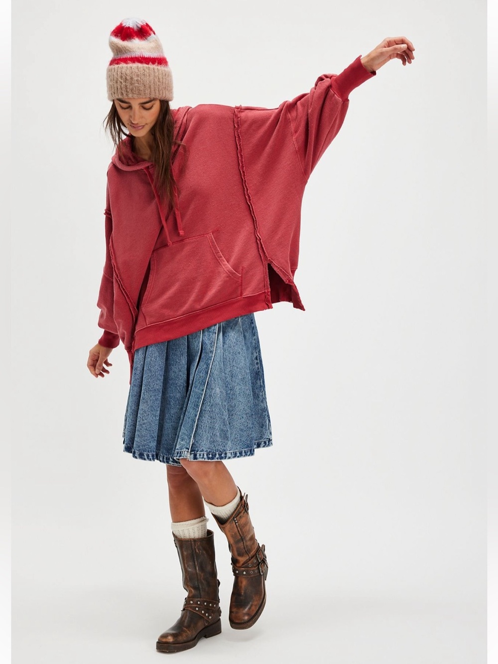FREE PEOPLE WE THE FREE CAMDEN HOODIE PULLOVER | SMALL